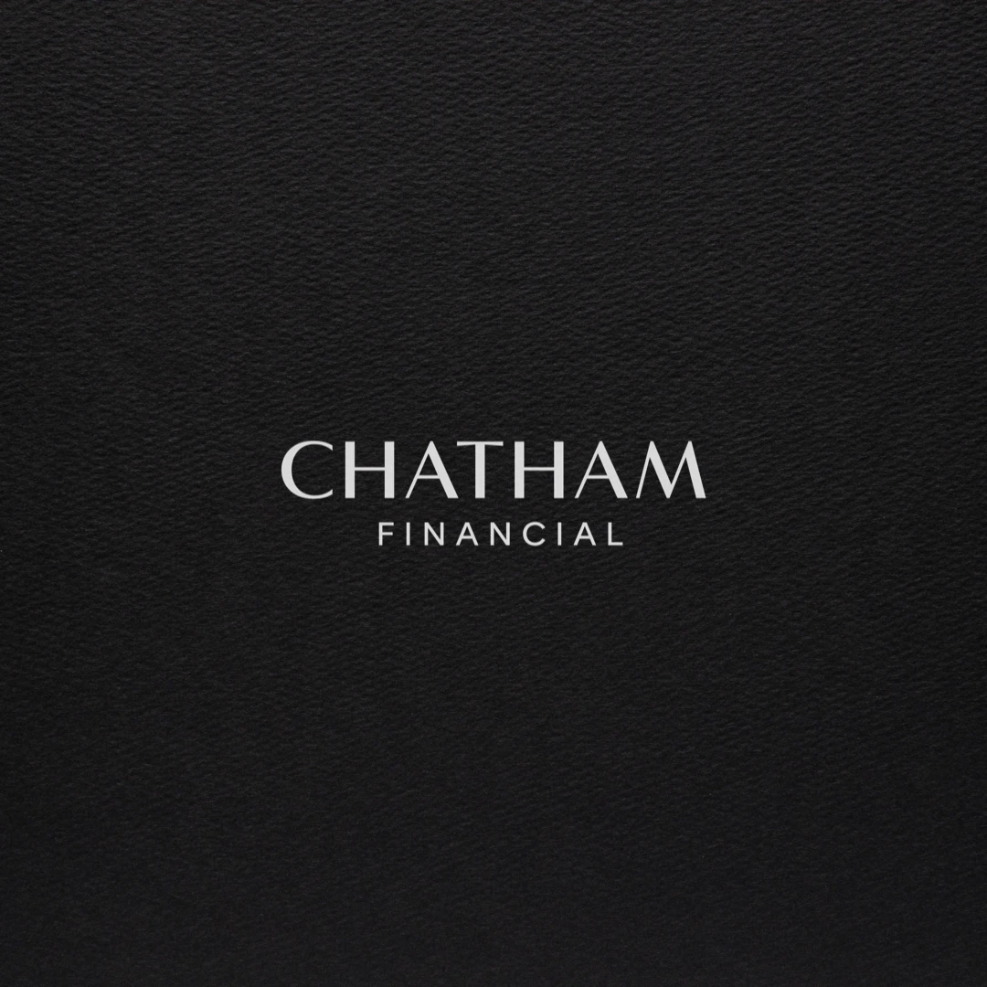 Dark textured artwork with the Chatham Financial logo.